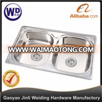 Kitchen Sink Topmount Double Bowl Water Tank BL-7848 Stainless Steel